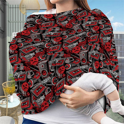 Grunge Graffiti Pattern Print Baby Seat Cover