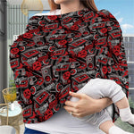 Grunge Graffiti Pattern Print Baby Seat Cover