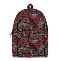 Grunge Graffiti Pattern Print School Backpack