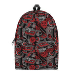 Grunge Graffiti Pattern Print Backpack