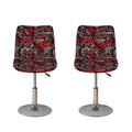 Grunge Graffiti Pattern Print Bar Stool Covers