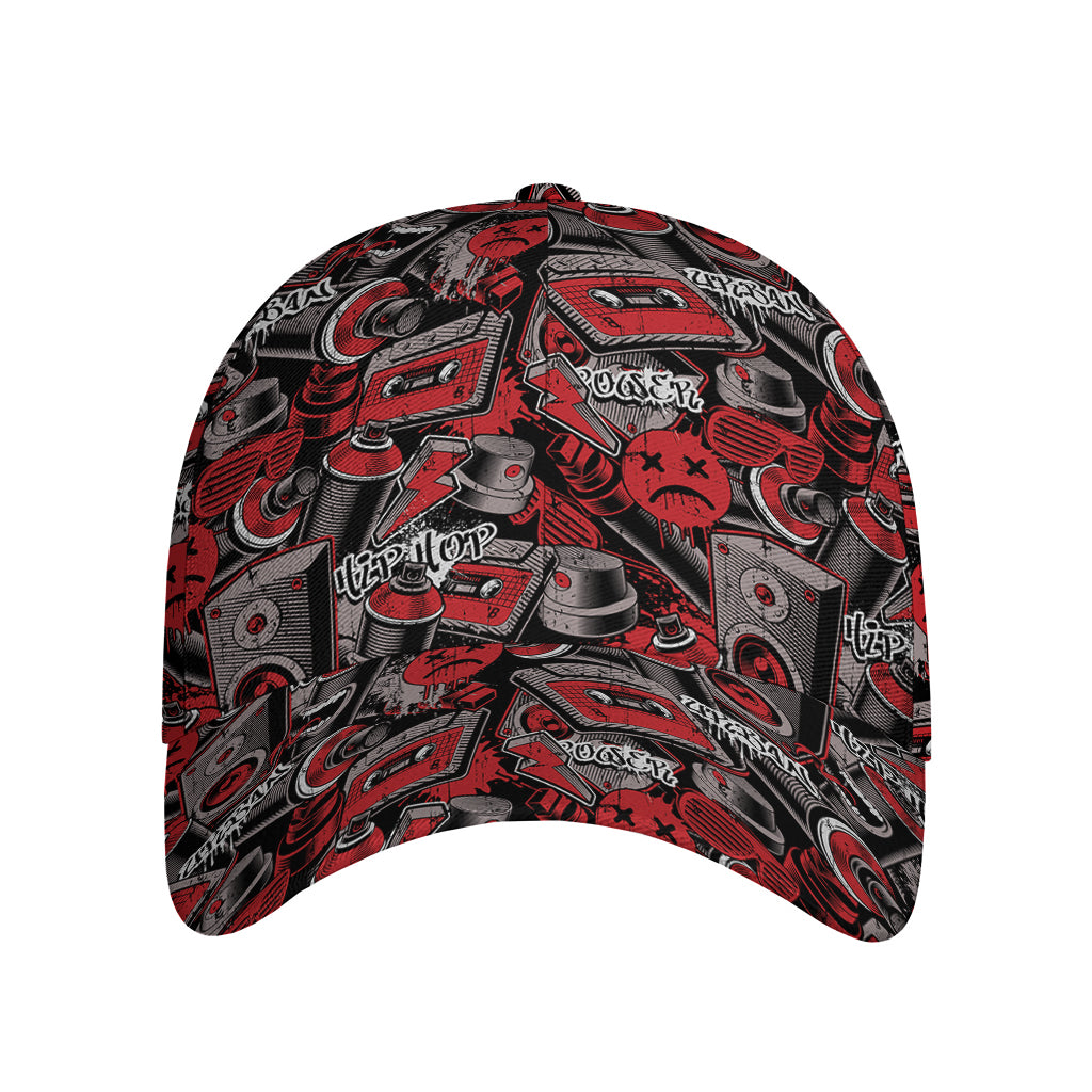 Grunge Graffiti Pattern Print Baseball Cap