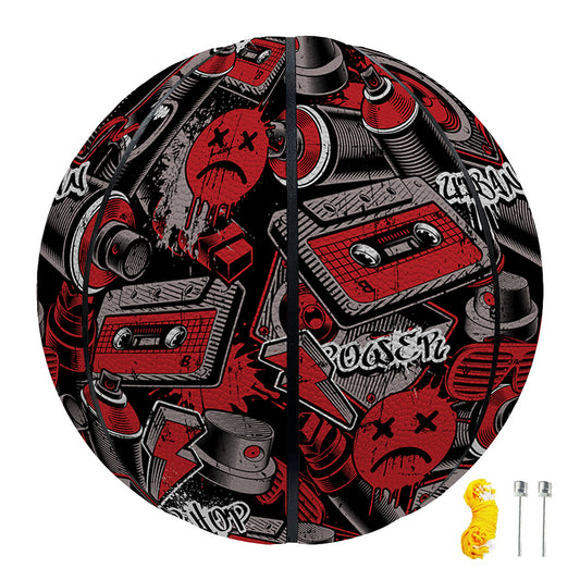 Grunge Graffiti Pattern Print Basketball