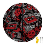 Grunge Graffiti Pattern Print Basketball