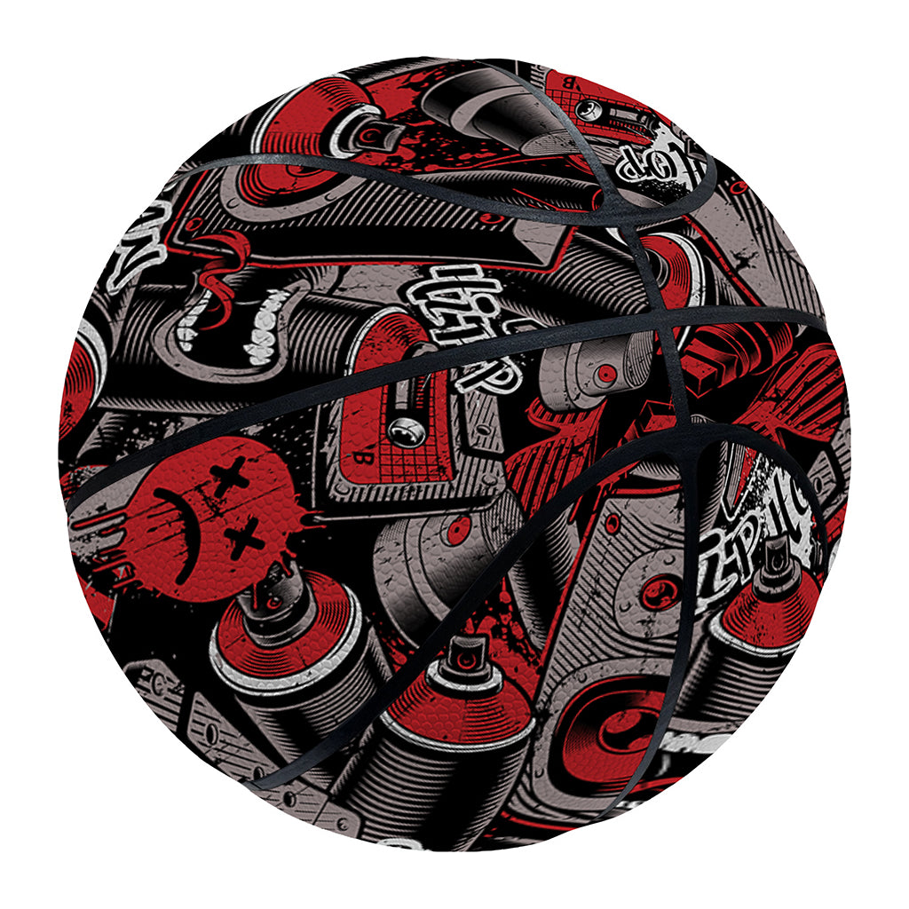 Grunge Graffiti Pattern Print Basketball