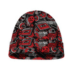 Grunge Graffiti Pattern Print Beanie