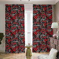 Grunge Graffiti Pattern Print Dimout Pencil Pleat Curtains