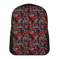 Grunge Graffiti Pattern Print Casual Backpack