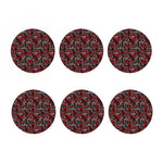 Grunge Graffiti Pattern Print Coaster Set