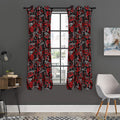 Grunge Graffiti Pattern Print Grommet Curtain Panels