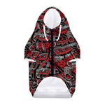 Grunge Graffiti Pattern Print Dog Zip Up Hoodie