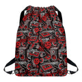 Grunge Graffiti Pattern Print Drawstring Backpack