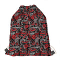 Grunge Graffiti Pattern Print Drawstring Bag