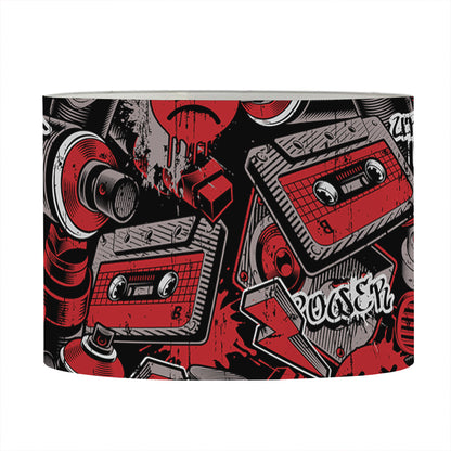 Grunge Graffiti Pattern Print Drum Lamp Shade