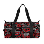 Grunge Graffiti Pattern Print Gym Bag