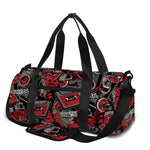 Grunge Graffiti Pattern Print Gym Bag