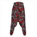 Grunge Graffiti Pattern Print Hammer Pants