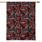 Grunge Graffiti Pattern Print House Flag