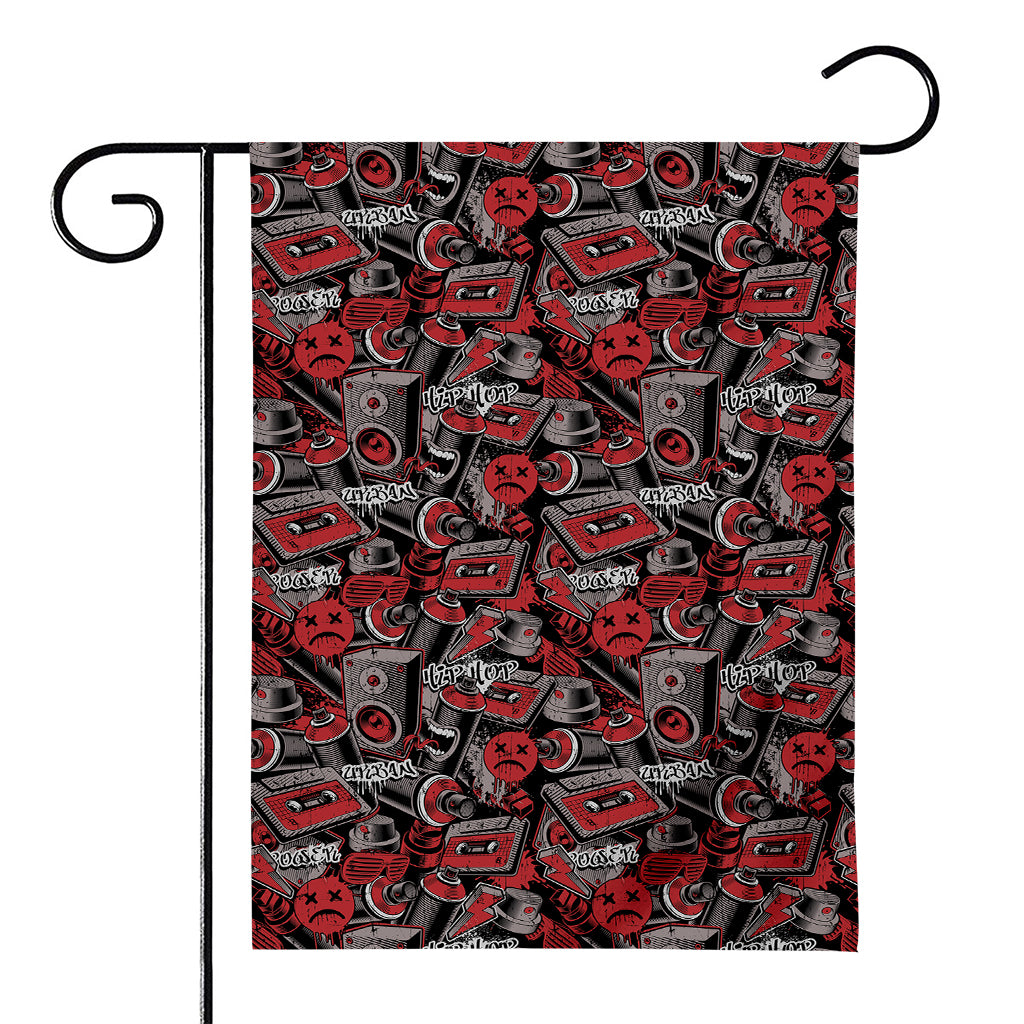 Grunge Graffiti Pattern Print House Flag