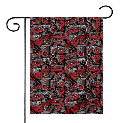 Grunge Graffiti Pattern Print House Flag