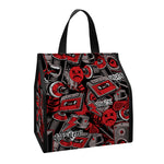 Grunge Graffiti Pattern Print Insulated Lunch Tote