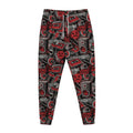 Grunge Graffiti Pattern Print Jogger Pants