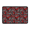 Grunge Graffiti Pattern Print Kitchen Mat