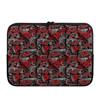 Grunge Graffiti Pattern Print Laptop Sleeve