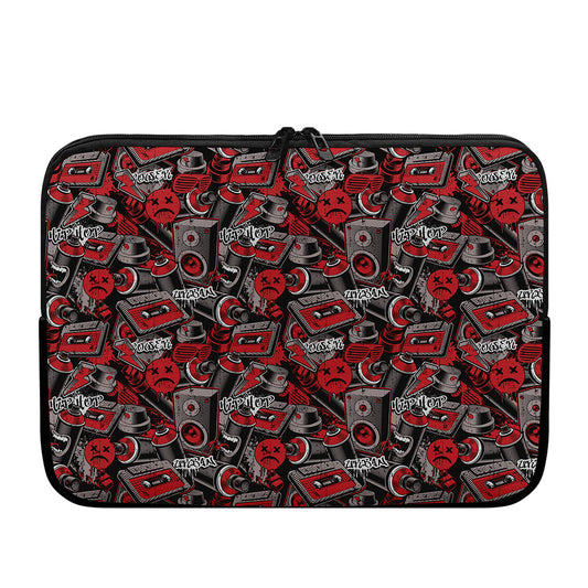 Grunge Graffiti Pattern Print Laptop Sleeve