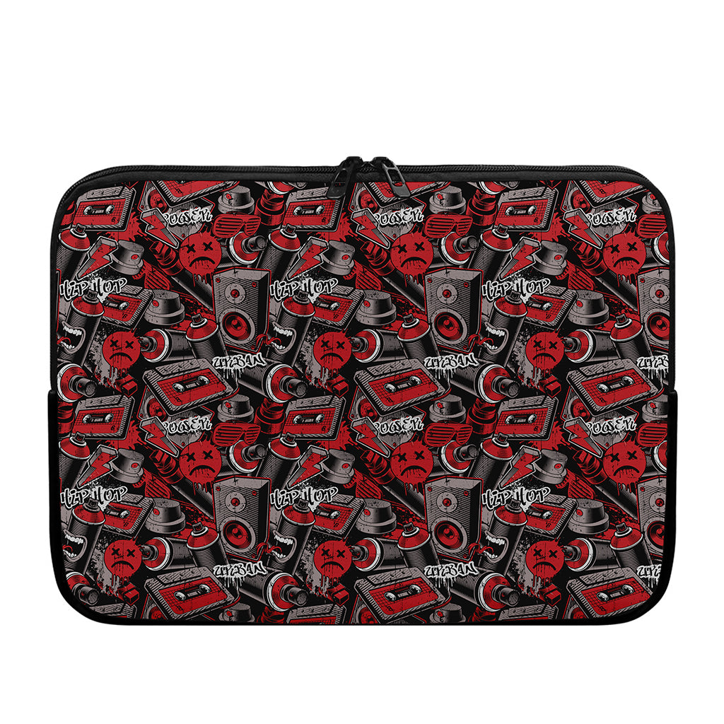 Grunge Graffiti Pattern Print Laptop Sleeve