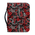 Grunge Graffiti Pattern Print Leather Bible Cover