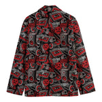 Grunge Graffiti Pattern Print Men's Blazer