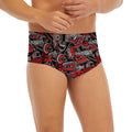 Grunge Graffiti Pattern Print Men's Briefs