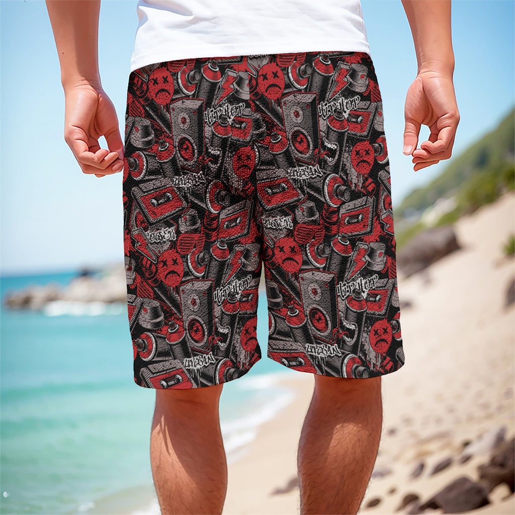 Grunge Graffiti Pattern Print Men's Cargo Shorts