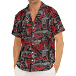 Grunge Graffiti Pattern Print Men's Deep V-Neck Shirt