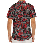Grunge Graffiti Pattern Print Men's Deep V-Neck Shirt