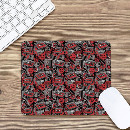 Grunge Graffiti Pattern Print Mouse Pad