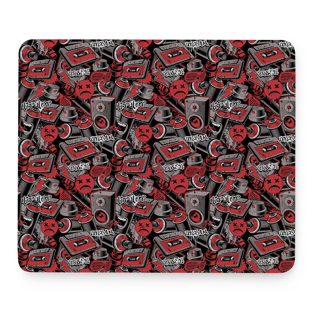 Grunge Graffiti Pattern Print Mouse Pad