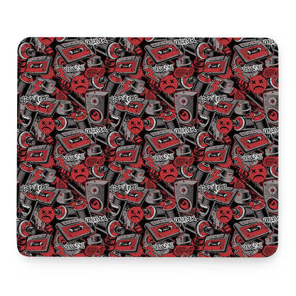 Grunge Graffiti Pattern Print Mouse Pad