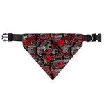 Grunge Graffiti Pattern Print Over The Collar Dog Bandana