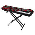 Grunge Graffiti Pattern Print Piano Keyboard Cover
