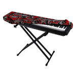 Grunge Graffiti Pattern Print Piano Keyboard Cover