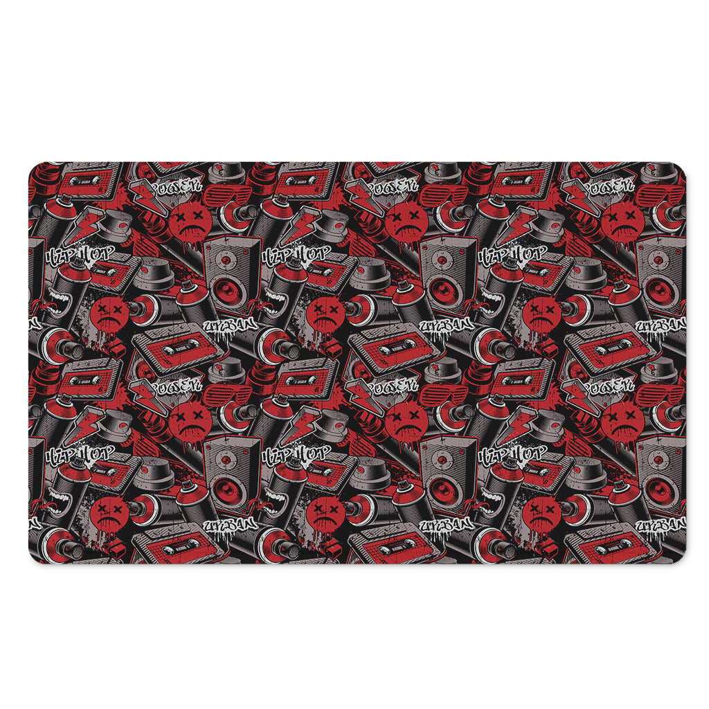 Grunge Graffiti Pattern Print Polyester Doormat