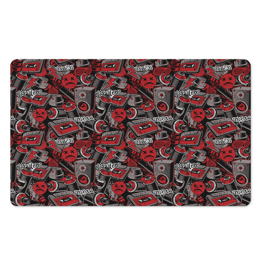 Grunge Graffiti Pattern Print Polyester Doormat