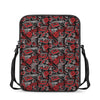 Grunge Graffiti Pattern Print Rectangular Crossbody Bag