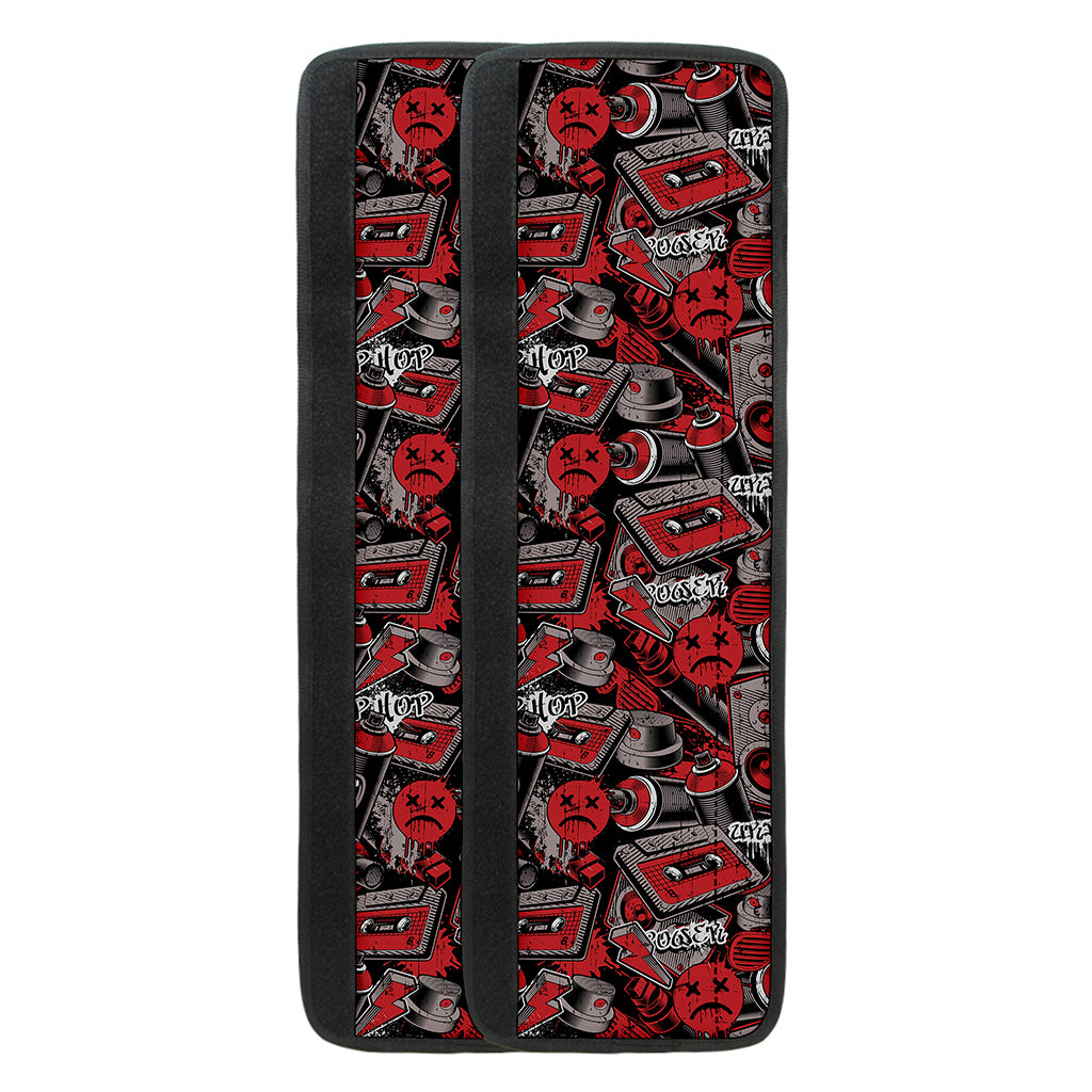 Grunge Graffiti Pattern Print Refrigerator Handle Covers