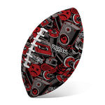 Grunge Graffiti Pattern Print Rugby Ball