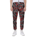 Grunge Graffiti Pattern Print Joggers