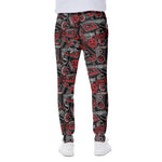 Grunge Graffiti Pattern Print Scuba Joggers