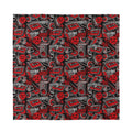 Grunge Graffiti Pattern Print Silk Bandana